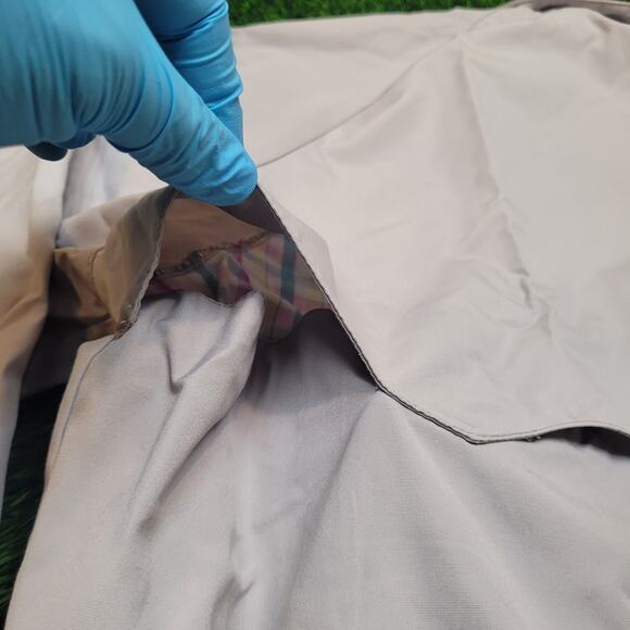 VTG 80s Par Four Golf Jacket Mens XL Tall Gray Pastel Plaid Lined Bomber - Picture 7 of 9